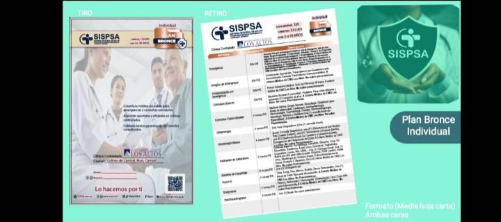 Plan Bronce de SISPSA. Sistema Integral de Salud