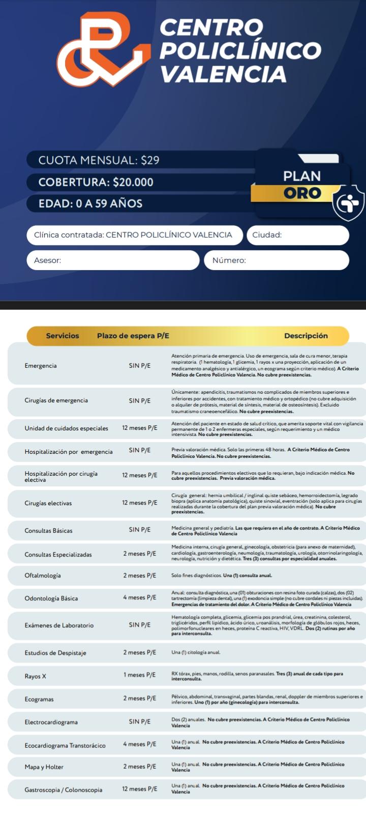 Plan de Salud Oro